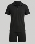Russell Conjunto 2 Piezas Hombre – Polo, Pantalón Corto y Corte Moderno