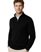 Wesley Jersey Cuello Alto Hombre – Media Cremallera, Punto Cómodo y Corte Relajado