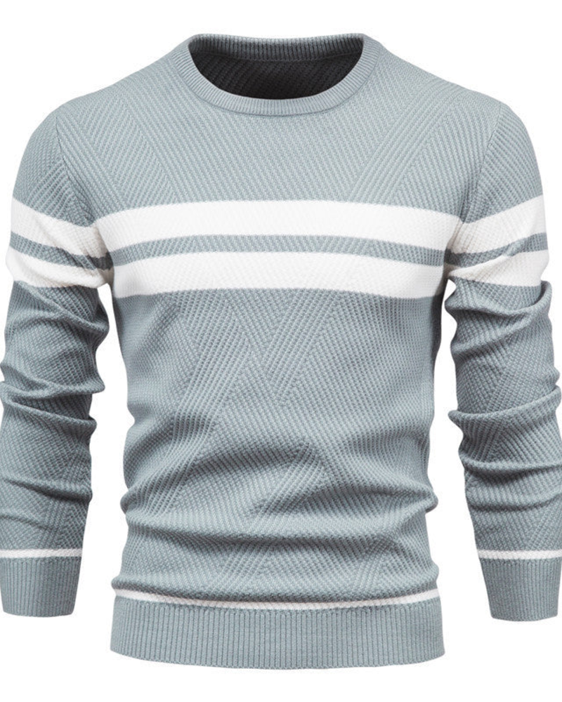 Blake Jersey de Rayas Hombre – Punto Cómodo, Corte Regular y Estilo Casual