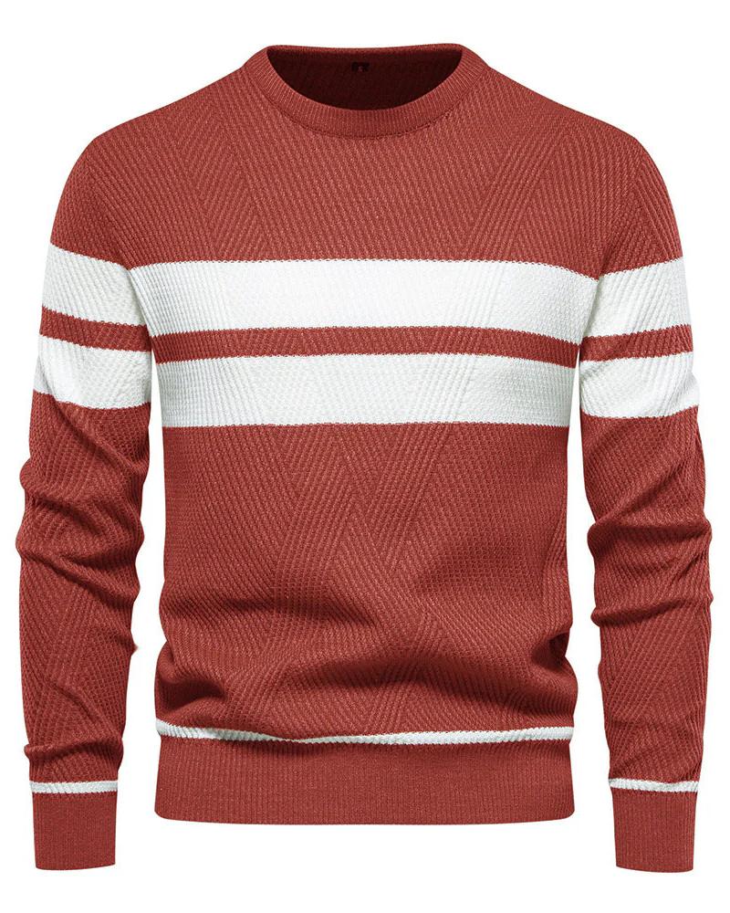Blake Jersey de Rayas Hombre – Punto Cómodo, Corte Regular y Estilo Casual