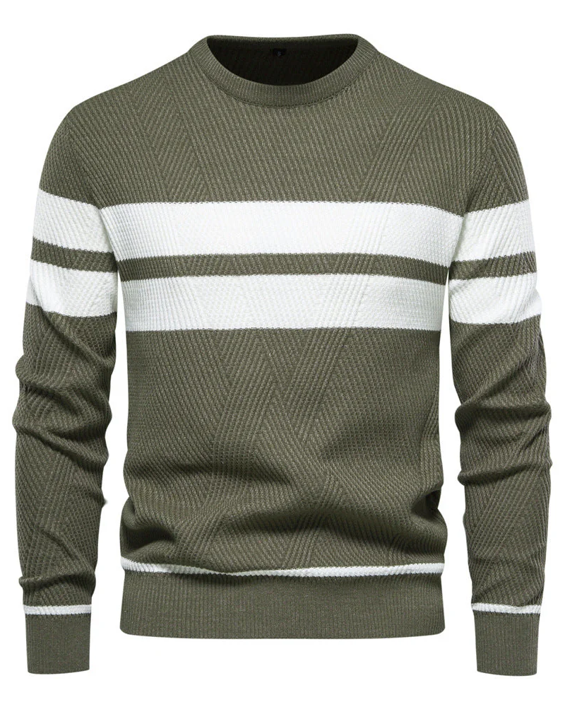 Blake Jersey de Rayas Hombre – Punto Cómodo, Corte Regular y Estilo Casual