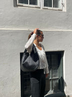 Sac tote tressé Noa pour femme – Shopper élégant en cuir vegan chic