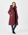 Nicole Manteau Long Matelassé pour Femme – Veste Hiver Élégante Chic