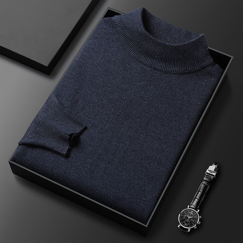 Ryan Maglione da Uomo – Maglione di Maglia Elegante Collo Alto Chic