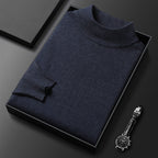 Ryan Maglione da Uomo – Maglione di Maglia Elegante Collo Alto Chic