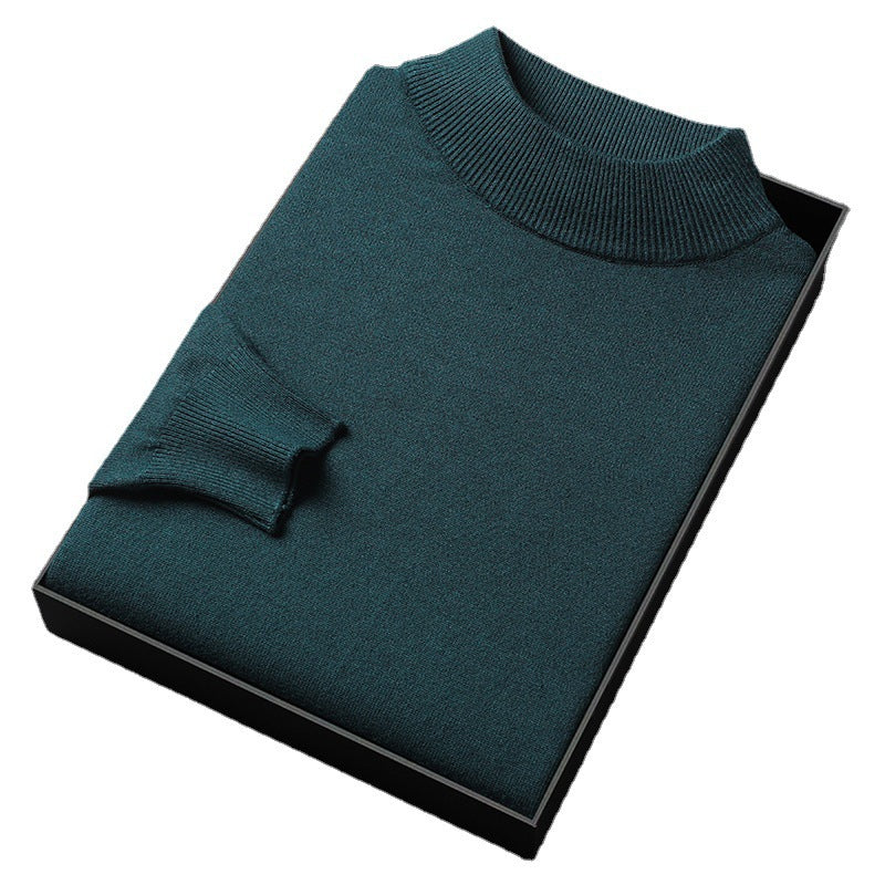 Ryan Maglione da Uomo – Maglione di Maglia Elegante Collo Alto Chic