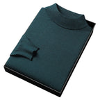 Ryan Maglione da Uomo – Maglione di Maglia Elegante Collo Alto Chic