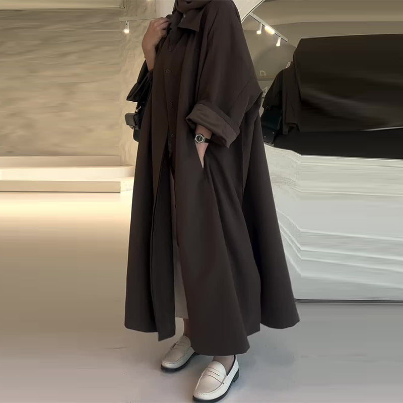 Camila Abrigo Oversize Largo para Mujer – Manteau Elegante Invierno Chic