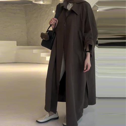 Camila Abrigo Oversize Largo para Mujer – Manteau Elegante Invierno Chic