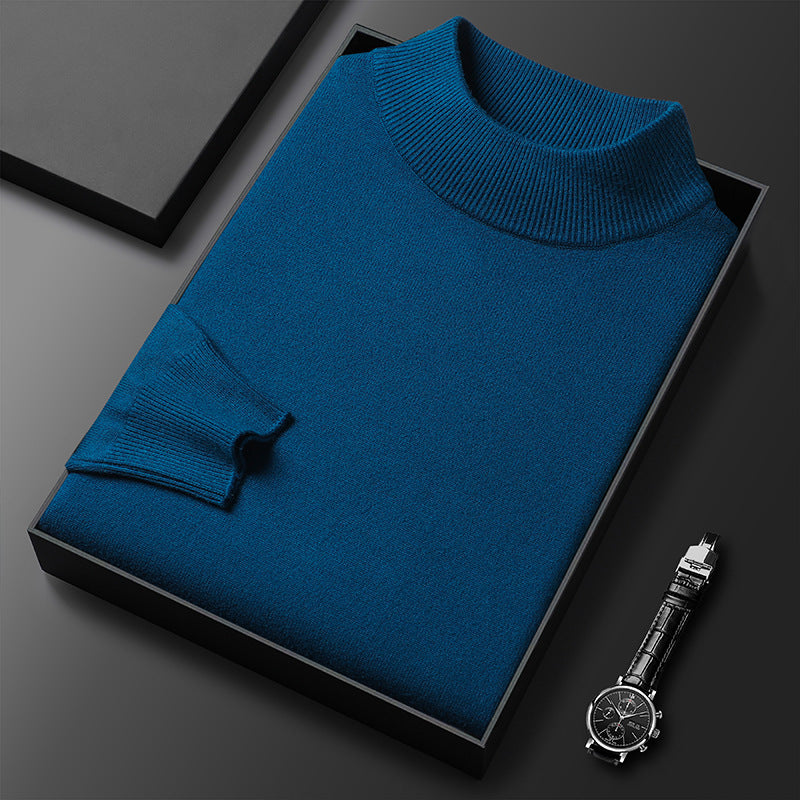 Ryan Maglione da Uomo – Maglione di Maglia Elegante Collo Alto Chic