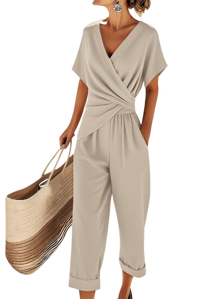 Sophia Conjunto Mujer – Set Elegante Dos Piezas con Blusa Escote V y Pantalón Fluido