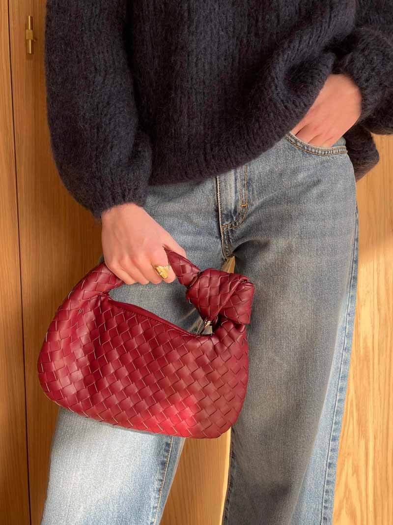 Soera Borsa Mini Intrecciata da Donna – Borsa Elegante Artigianale Casual Chic