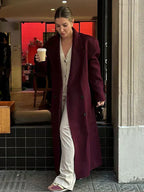 Vivian Manteau en laine pour femme – Manteau élégant d'hiver classique chic