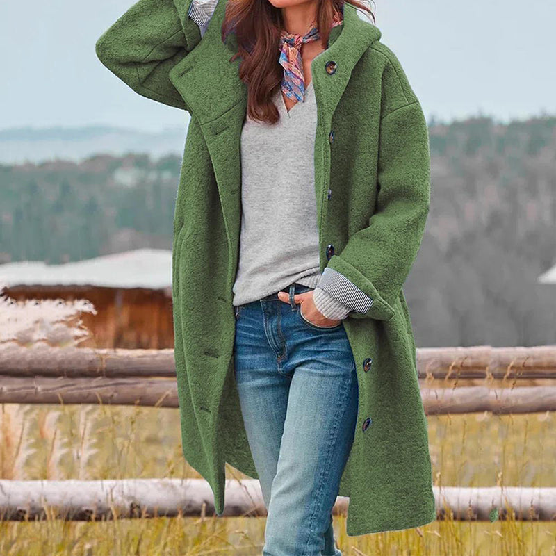 Hadley Abrigo de Invierno para Mujer – Abrigo Elegante con Capucha Chic Cálido
