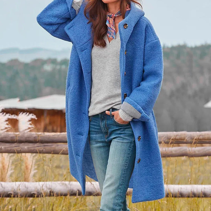Hadley Abrigo de Invierno para Mujer – Abrigo Elegante con Capucha Chic Cálido