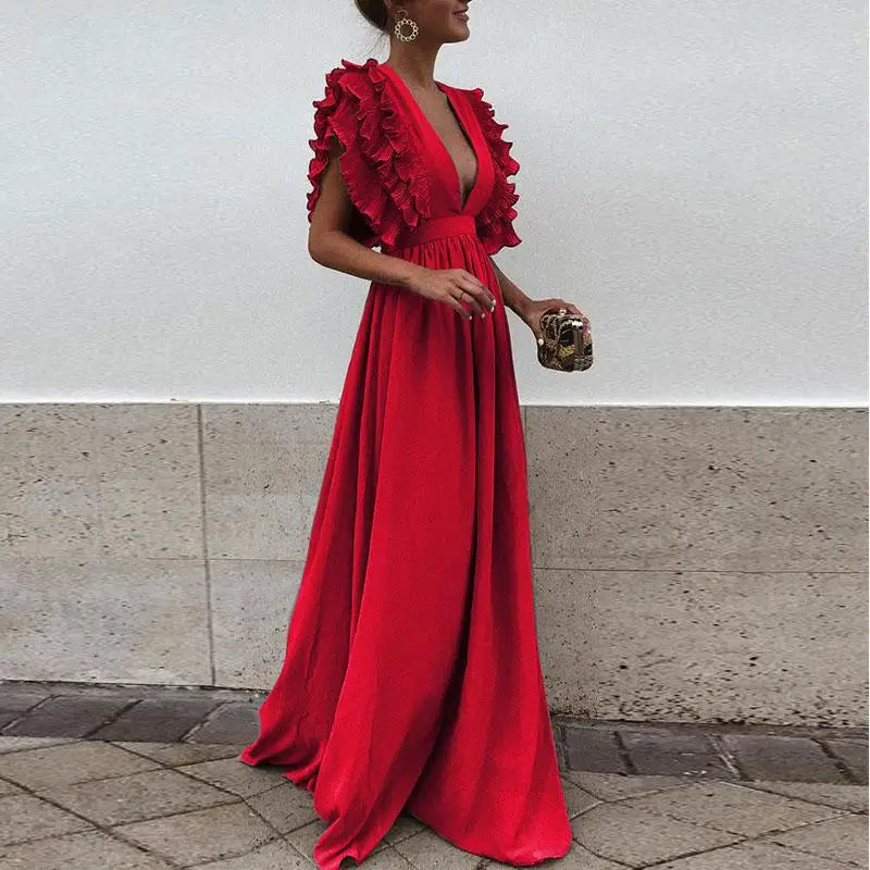 Marthe Vestido Maxi de Fiesta para Mujer – Vestido Elegante Gala Ceremonia