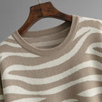 Delaney Completo in Cashmere da Donna – Set Zebra Elegante e Morbido Chic