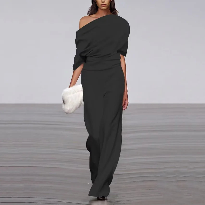 Élodie Mono Elegante para Mujer – Enterizo de Pierna Ancha Chic Primavera