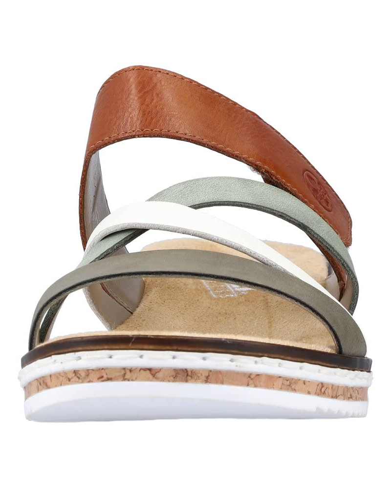 Tessa Mules Mujer – Cuero Sintético, Tacón Cuña Ligero y Plantilla Acolchada