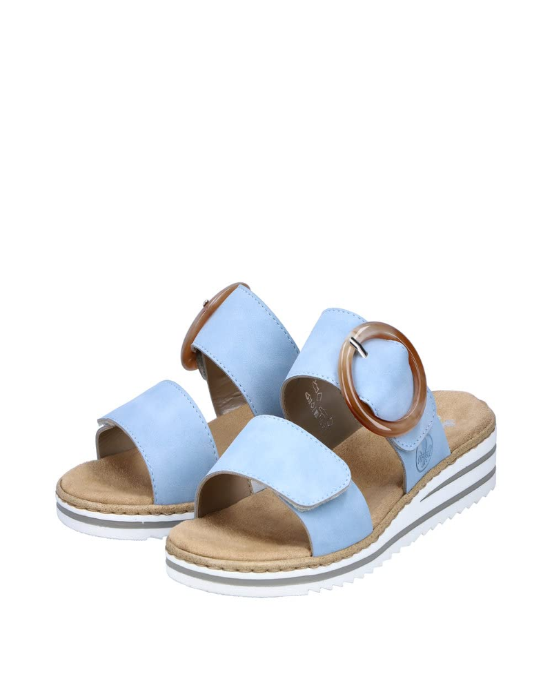 Claire Zuecos de Cuña para Mujer – Mules Slip-On de Piel Sintética con Plantilla Acolchada