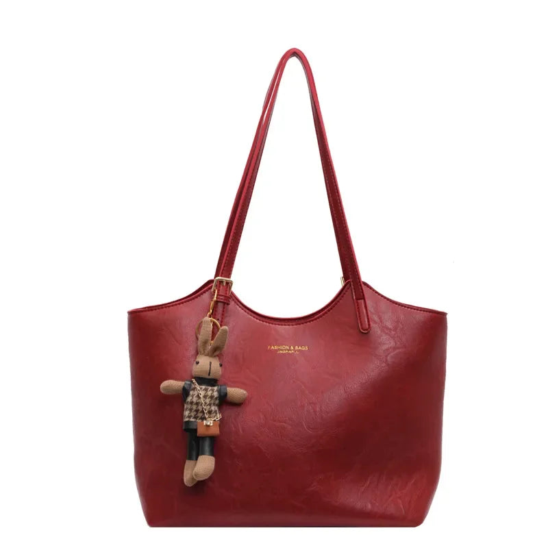 Emma Rustic Edge Tote – Bolso Tote Vintage de Cuero Vegano Elegante