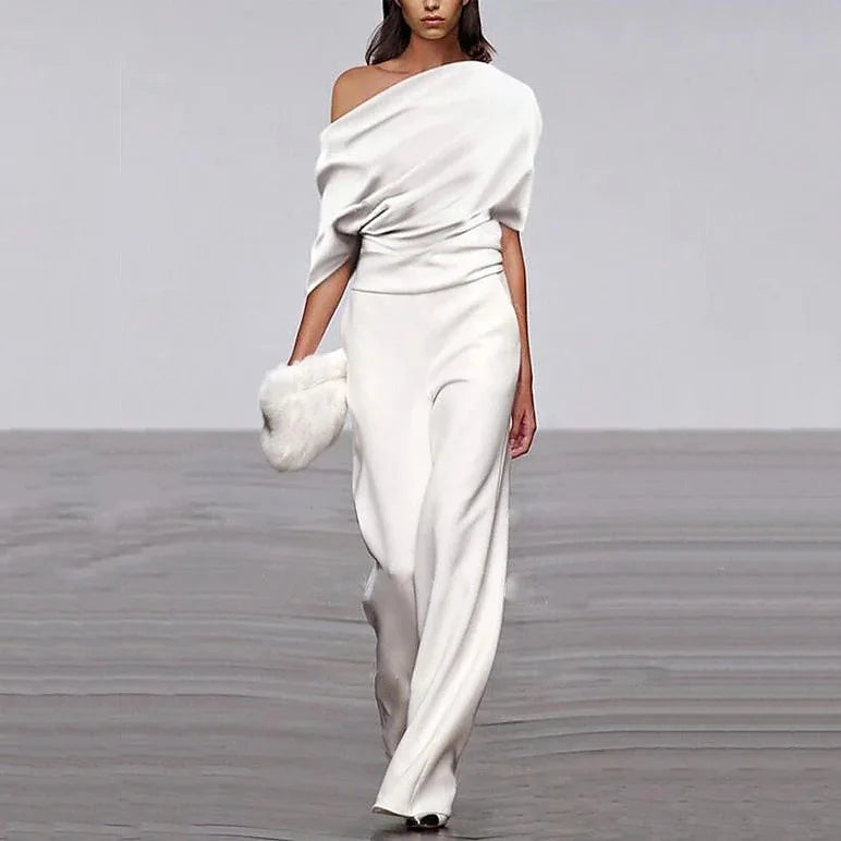 Élodie Mono Elegante para Mujer – Enterizo de Pierna Ancha Chic Primavera