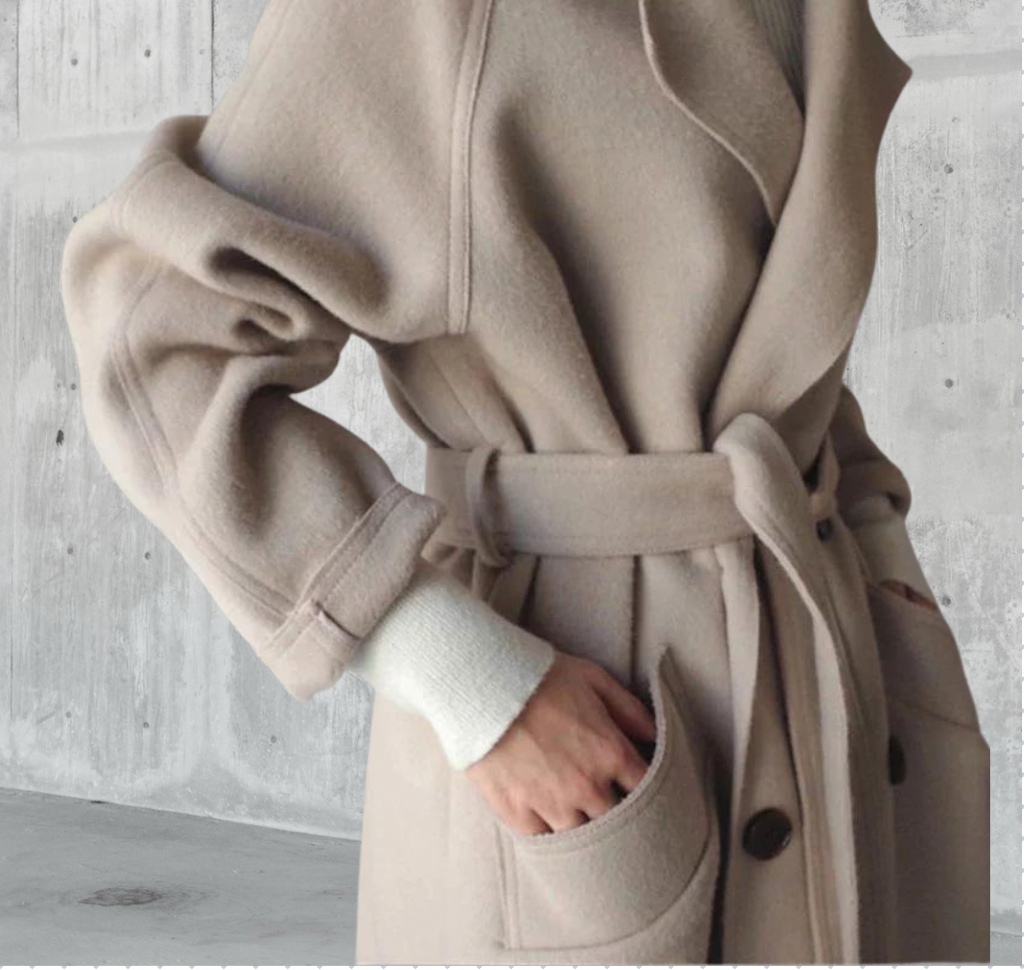 Isabelle Cappotto Lungo di Lana da Donna – Giacca Elegante e Calda Premium
