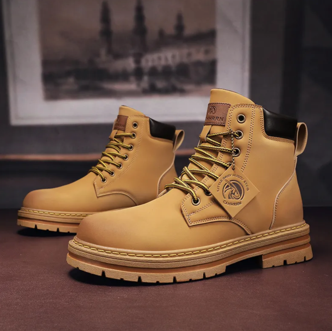 Marlon Botas con Cordones para Hombre – Botines Cómodos Antideslizantes
