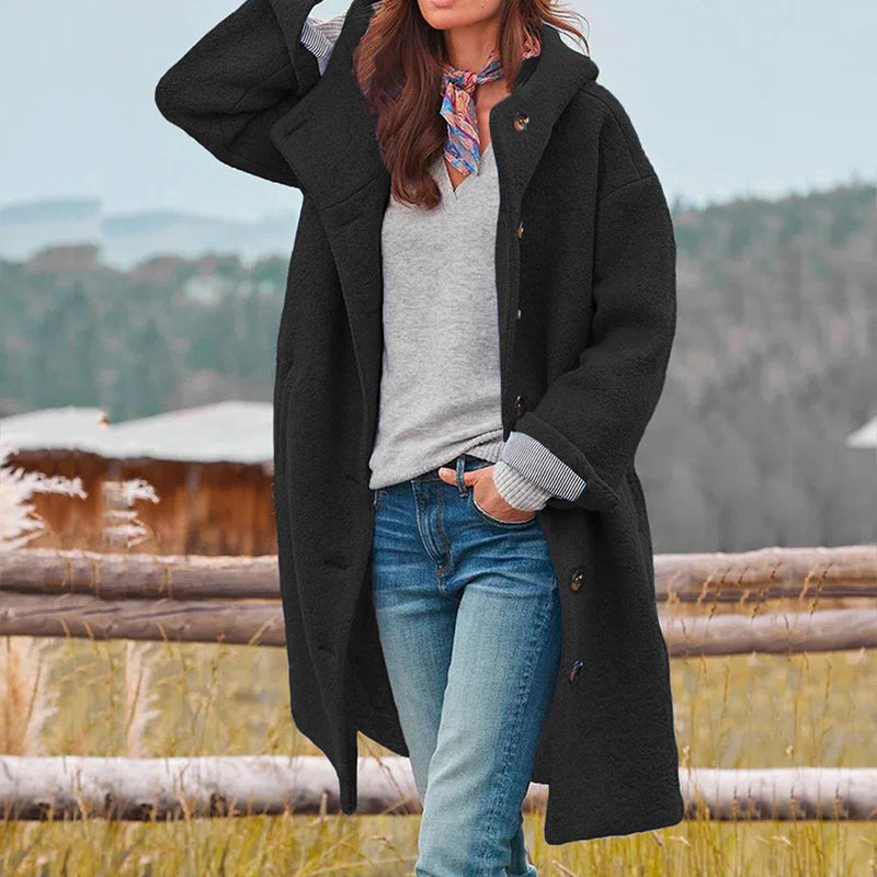 Hadley Abrigo de Invierno para Mujer – Abrigo Elegante con Capucha Chic Cálido