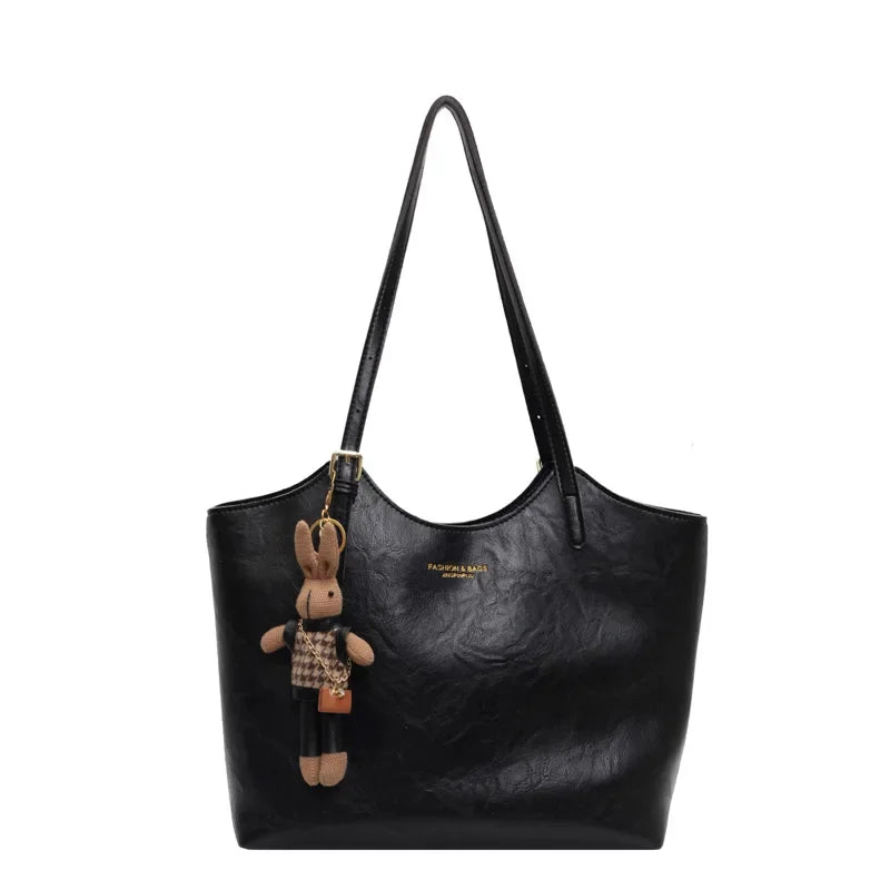 Emma Rustic Edge Tote – Bolso Tote Vintage de Cuero Vegano Elegante