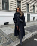 Vivian Manteau en laine pour femme – Manteau élégant d'hiver classique chic