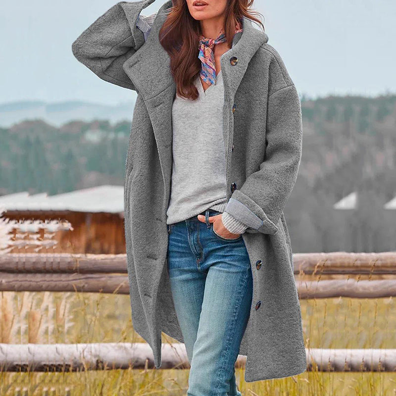 Hadley Abrigo de Invierno para Mujer – Abrigo Elegante con Capucha Chic Cálido