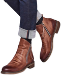 Daniel Bottines pour Homme – Bottes Élégantes avec Fermeture Éclair Décontractées Chic