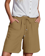 Bella Shorts Mujer – Paper Bag de Cintura Alta con Cordón y Bolsillos