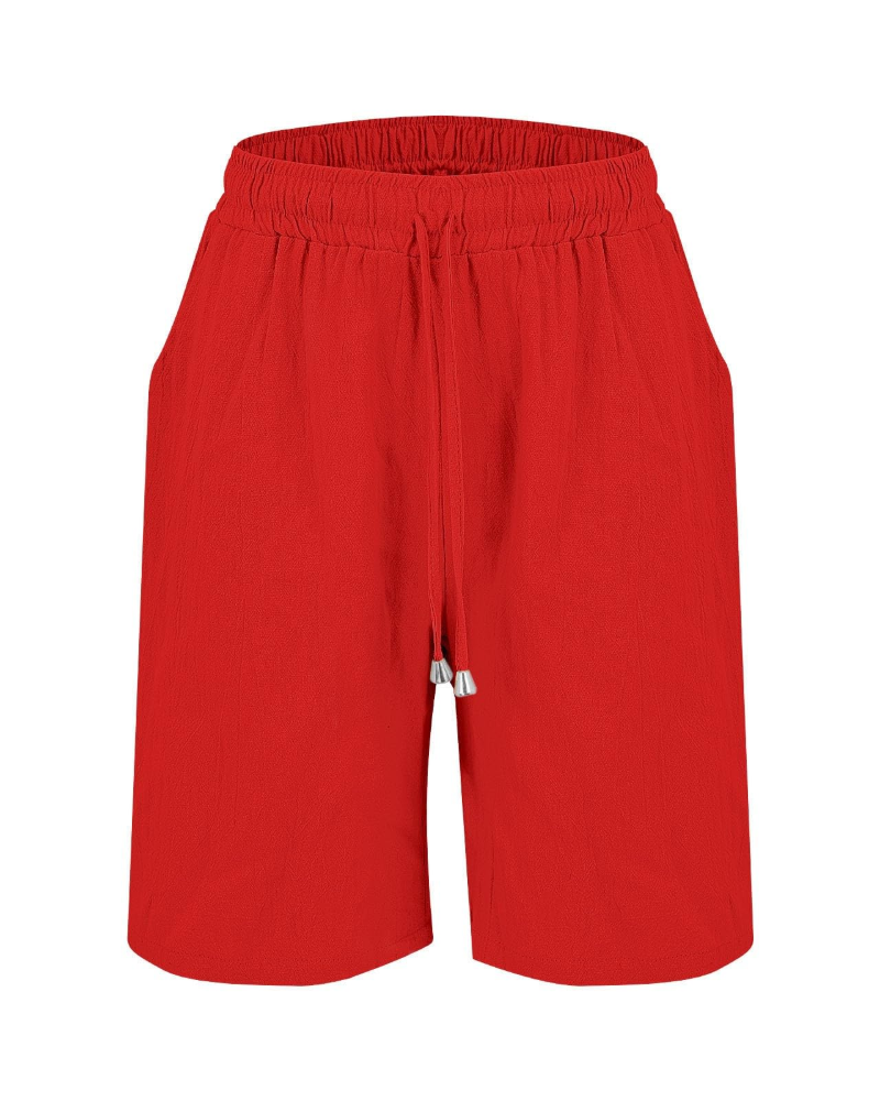 Bella Shorts Mujer – Paper Bag de Cintura Alta con Cordón y Bolsillos