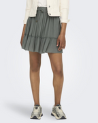 Lily Falda Mini Mujer – Viscosa Suave con Corte A y Cintura Elástica Ajustable