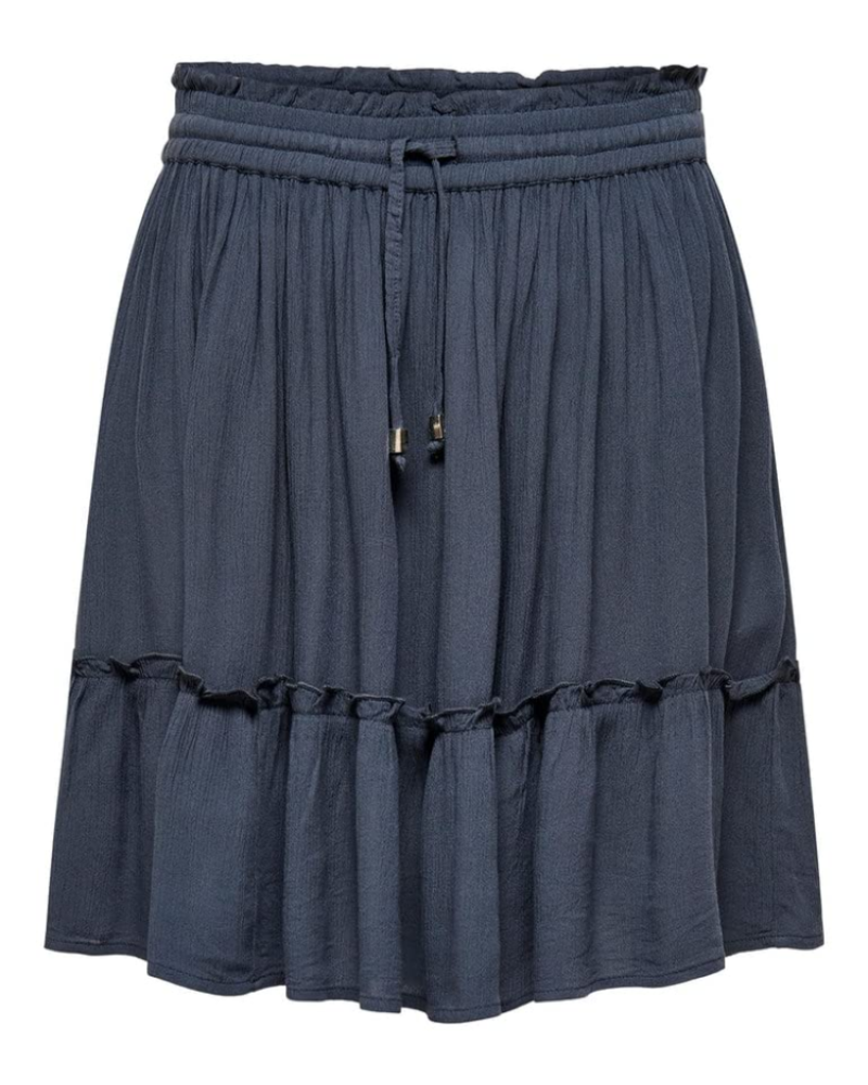 Lily Falda Mini Mujer – Viscosa Suave con Corte A y Cintura Elástica Ajustable