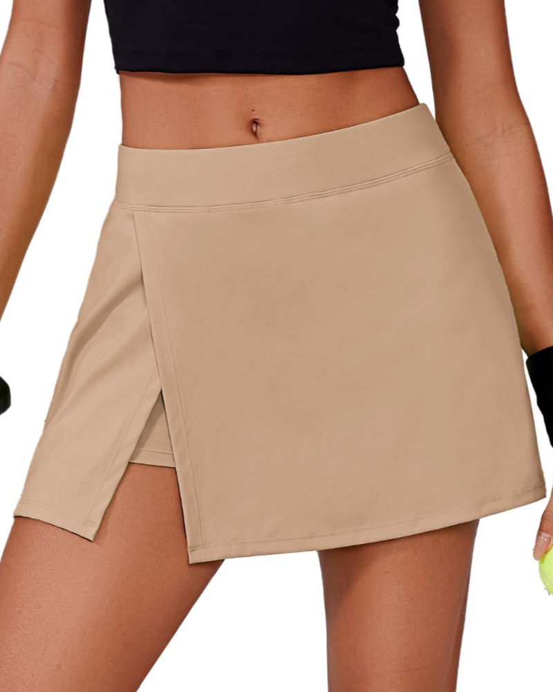 Brooke Falda Pantalón Deportiva Mujer – Cintura Alta con Shorts Integrados y Bolsillos
