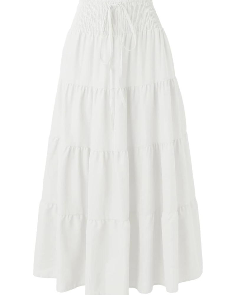 Brianna Vestido Maxi Mujer – Diseño 2 en 1 Boho con Cintura Elástica