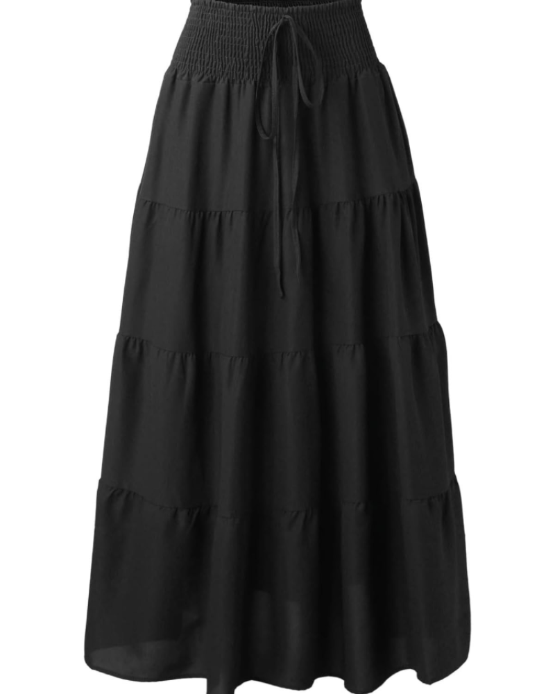 Brianna Vestido Maxi Mujer – Diseño 2 en 1 Boho con Cintura Elástica