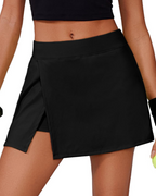 Brooke Falda Pantalón Deportiva Mujer – Cintura Alta con Shorts Integrados y Bolsillos