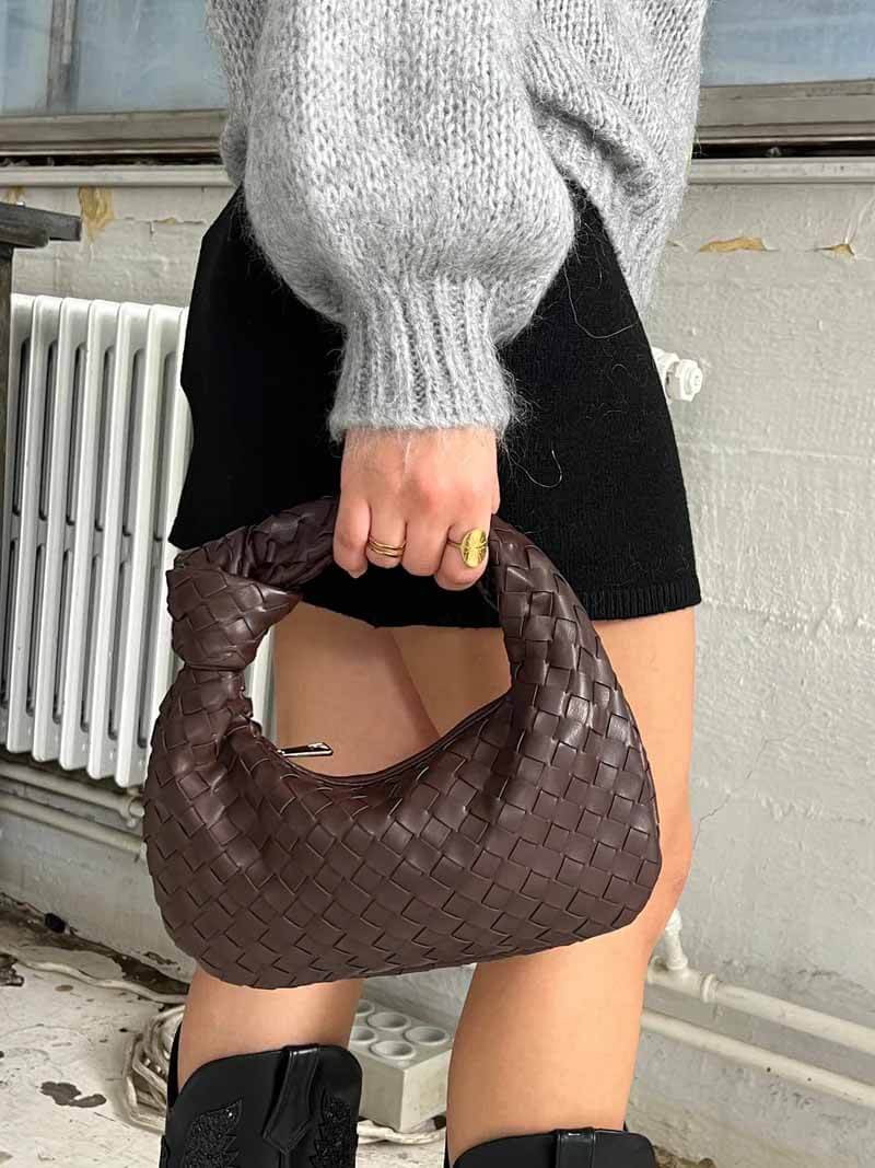 Soera Borsa Mini Intrecciata da Donna – Borsa Elegante Artigianale Casual Chic