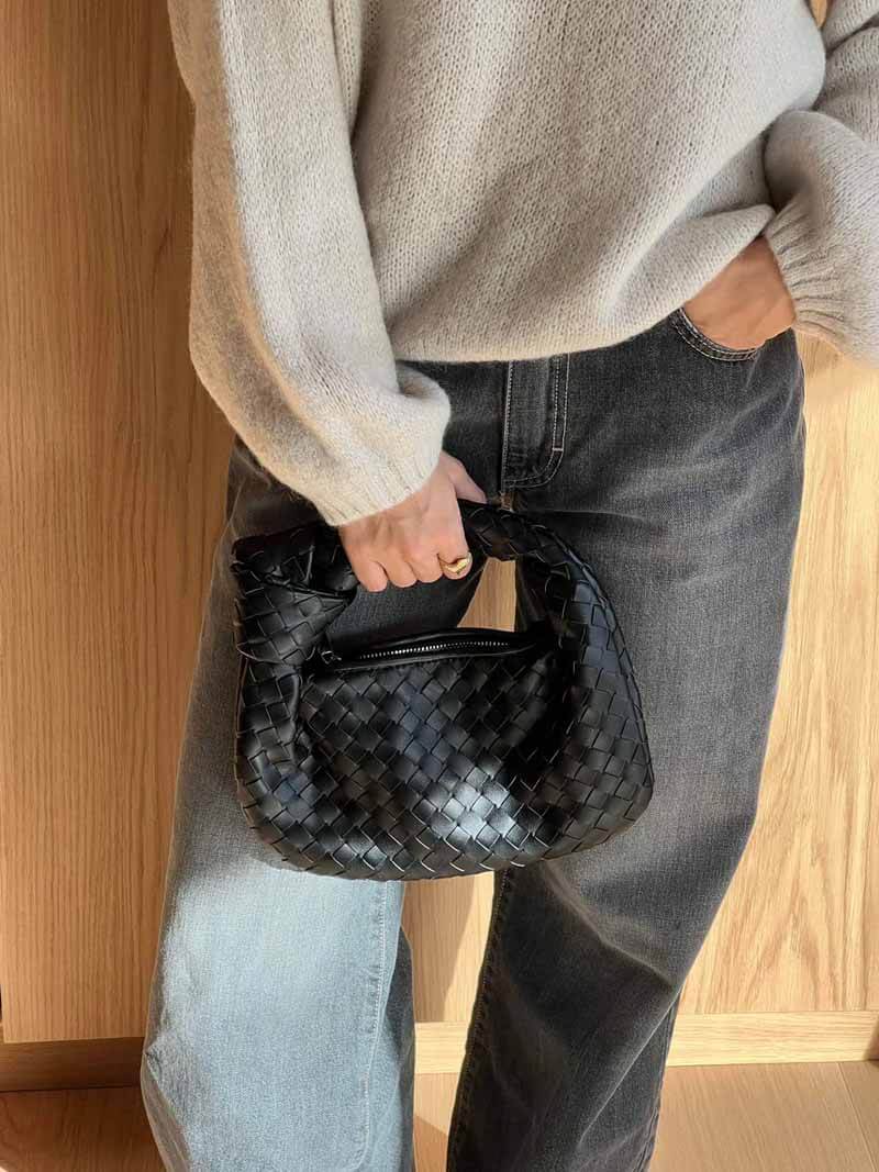 Soera Borsa Mini Intrecciata da Donna – Borsa Elegante Artigianale Casual Chic