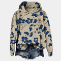 Sweat à capuche Kaori pour femme – Hoodie floral oversize confortable et moderne