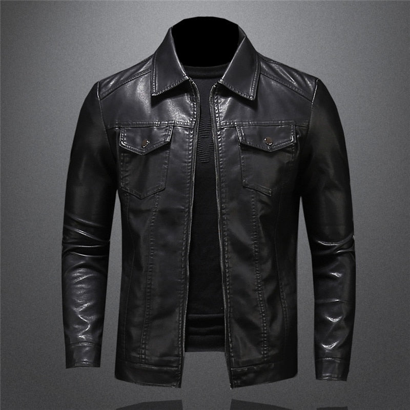 Robert Veste en cuir pour homme – Blouson élégant en cuir premium