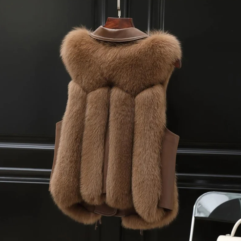 Dilara Chaleco de Pelo Sintético para Mujer – Chaleco Elegante Oversize Chic