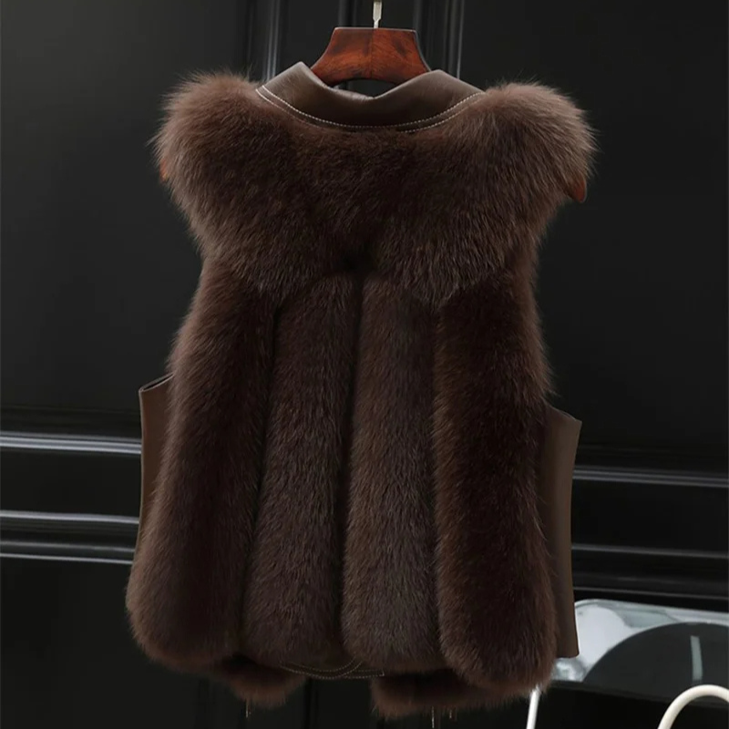 Dilara Chaleco de Pelo Sintético para Mujer – Chaleco Elegante Oversize Chic
