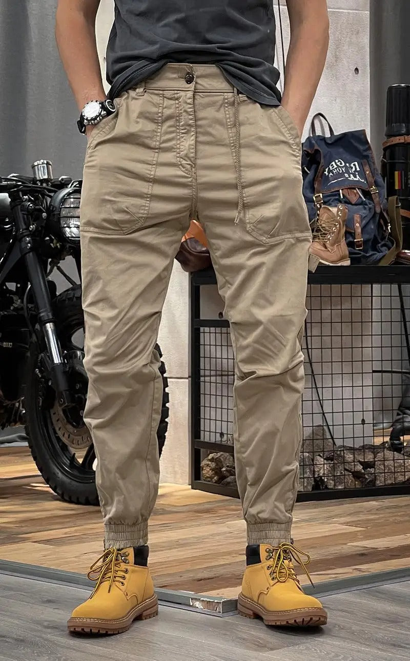 David Pantalón Cargo Stretch para Hombre – Jogger Urbano Cómodo Spandex