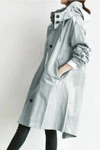 Elizabeth Imperméable pour femme – Veste imperméable élégante avec capuche