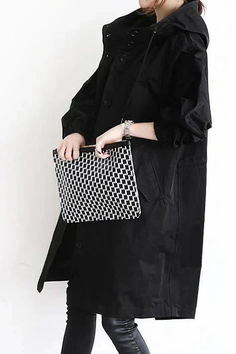 Elizabeth Imperméable pour femme – Veste imperméable élégante avec capuche